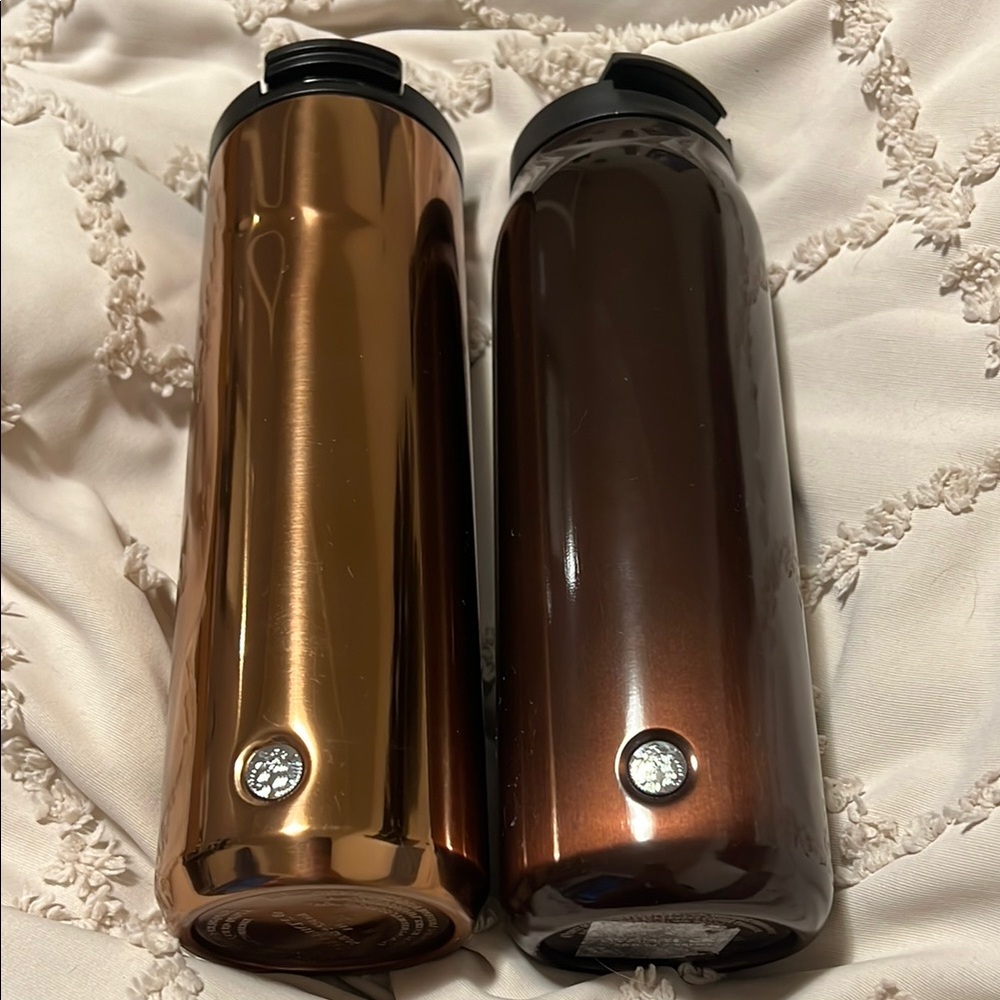 Elegant Copper and Bronze Water Bottles